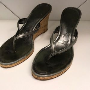 Coach wedge sandals